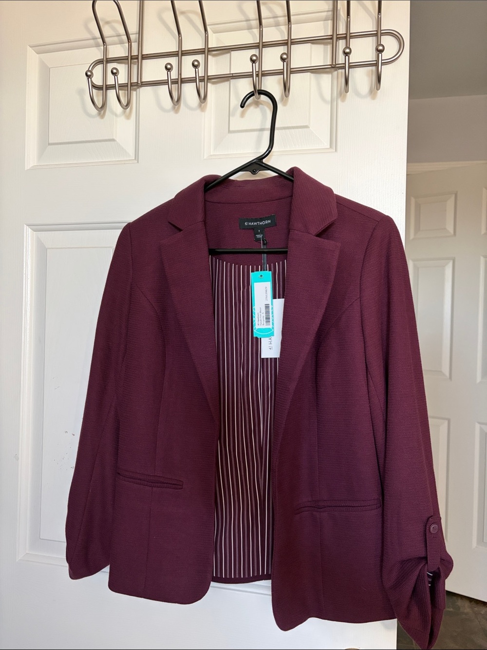 NWT Blazer Jacket - Burgundy
